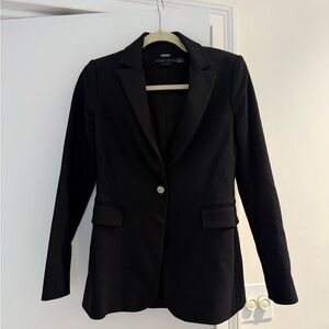 Alice + Olivia Fitted Black Blazer